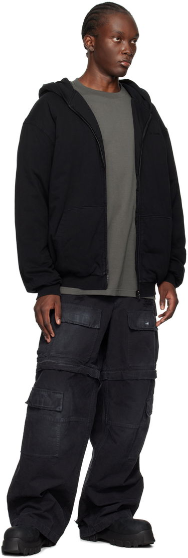 Mikina We11done Padded Full-Zip Hoodie Čierna | WD-TJ2-24-870-U-BK, 3
