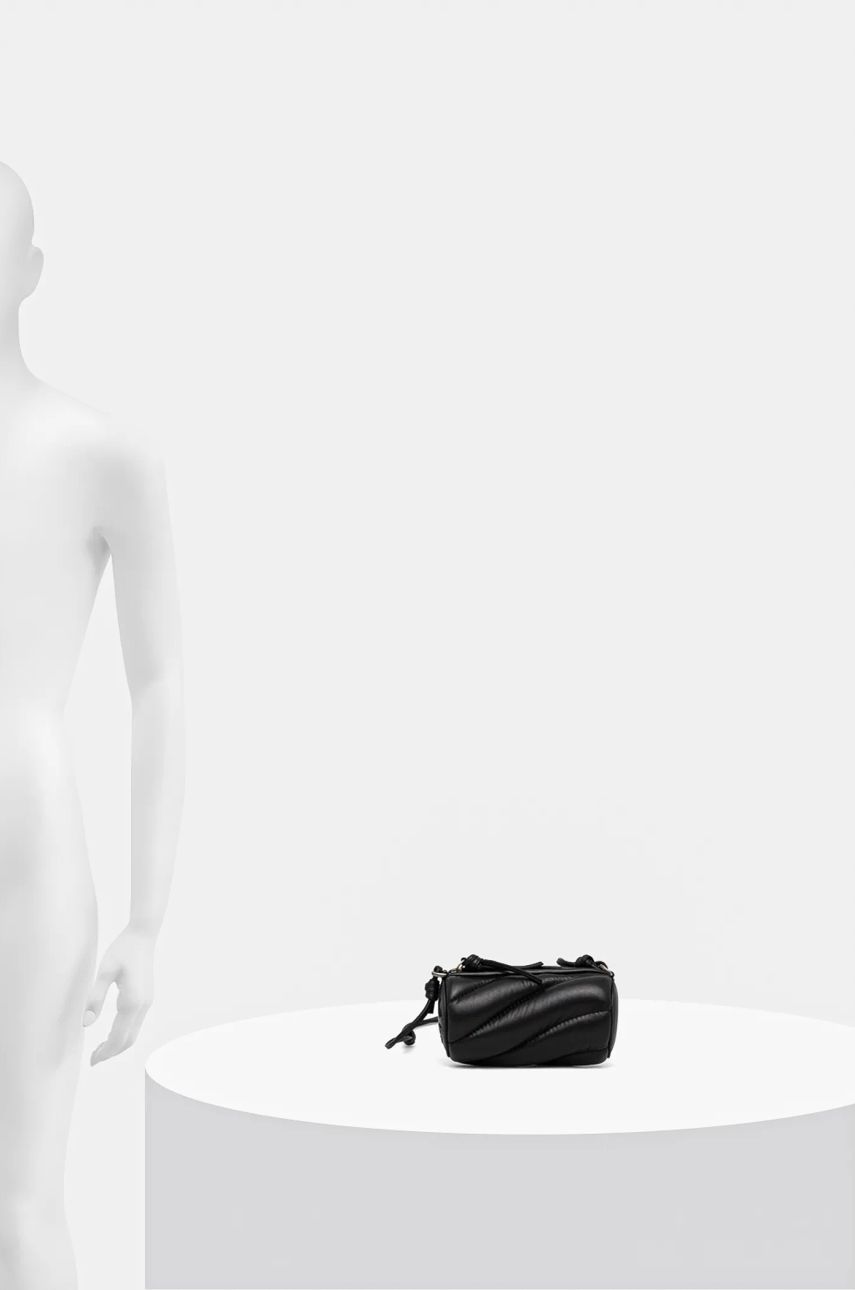 Black Leather Crossbody Bag