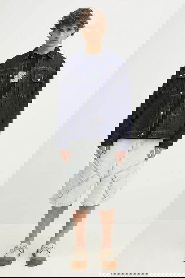 Bunda BILLIONAIRE BOYS CLUB Billionaire Boys Club Script Logo Denim Jacket Oversize Navy | B25107, 5