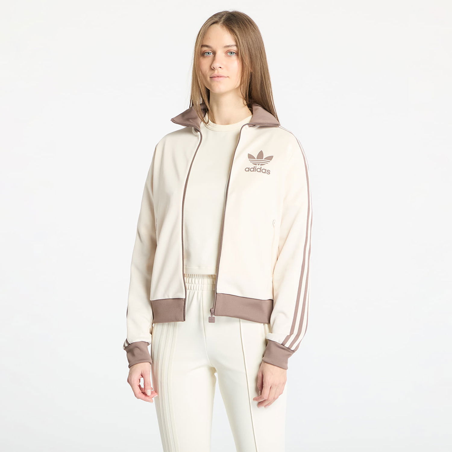 Bomber bunda adidas Originals Adicolor Classic Track Top Béžová | JC5807, 0