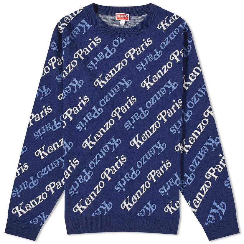 Sveter KENZO x Verdy Crew Knit Midnight Blue Navy | FE55PU4573CB-77