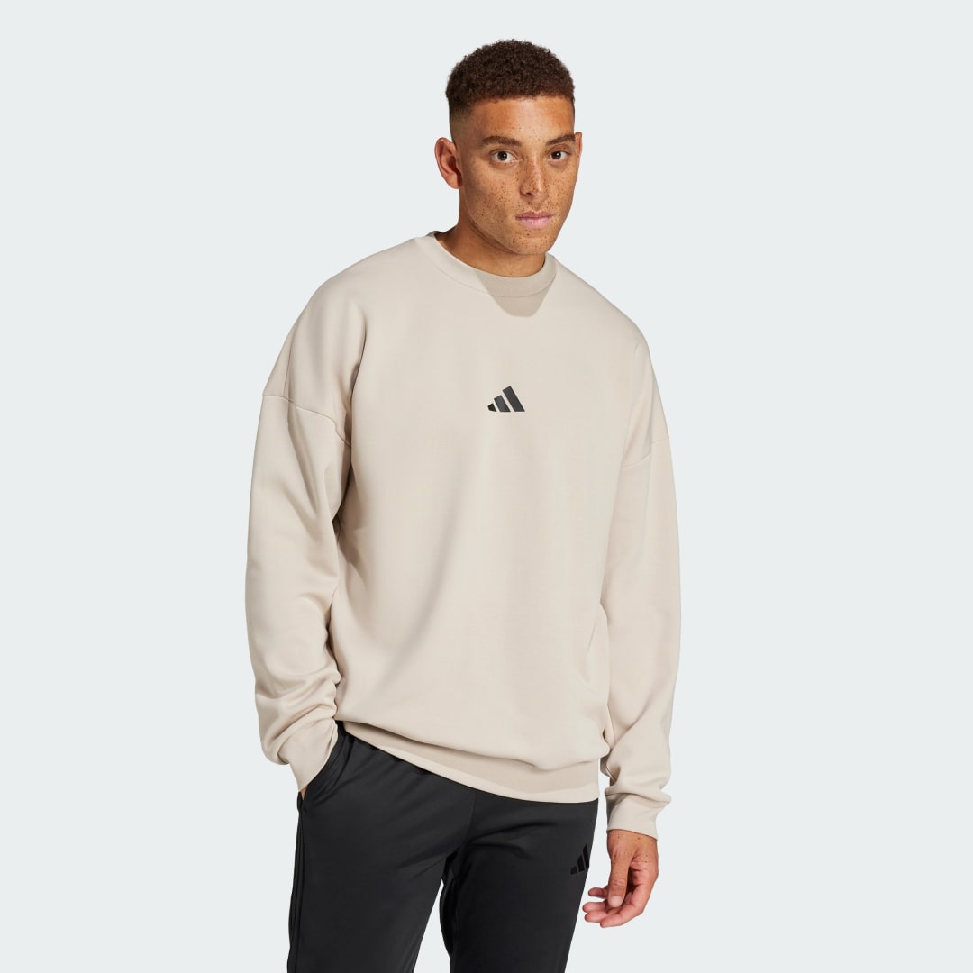 Mikina adidas Performance Fortnite x Future Icons Three Bar Logo Crewneck Sweatshirt Béžová | JV9949, 0