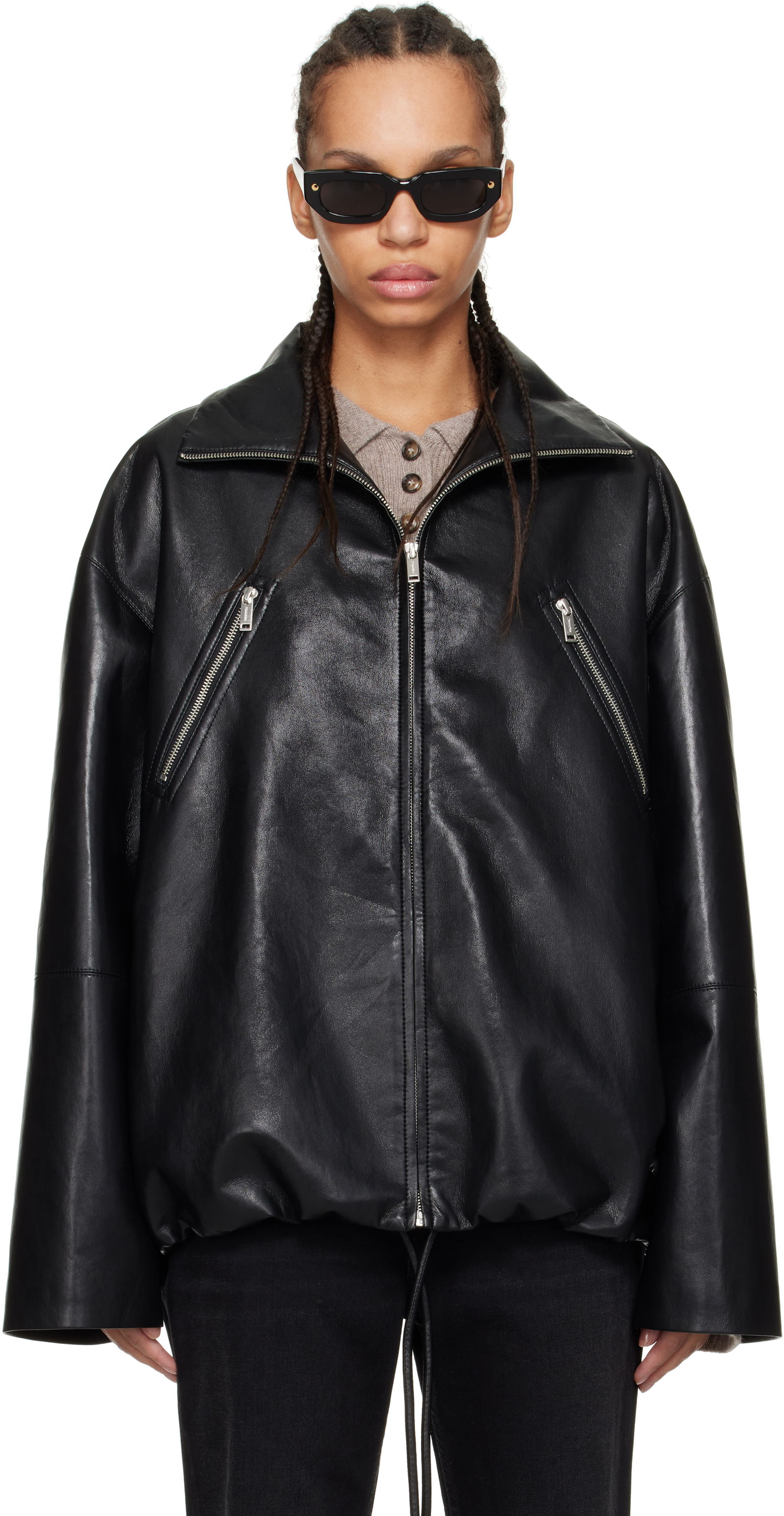 Nanushka Aiman Faux-Leather Jacket