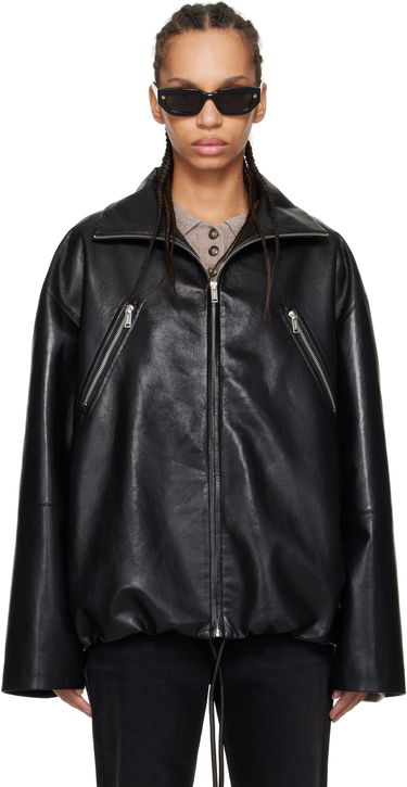 Bunda Nanushka Nanushka Aiman Faux-Leather Jacket Čierna | NW25RSJK13999, 0