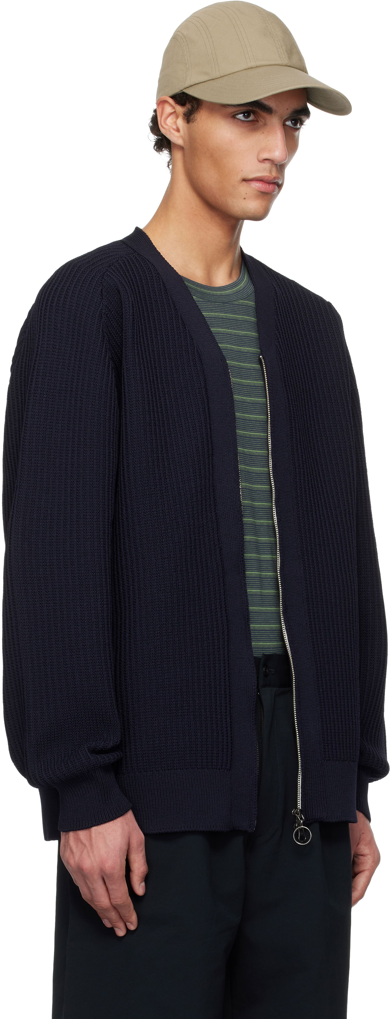 Sveter NANAMICA nanamica 5G Zip Cardigan Navy | S25SJ007U, 1