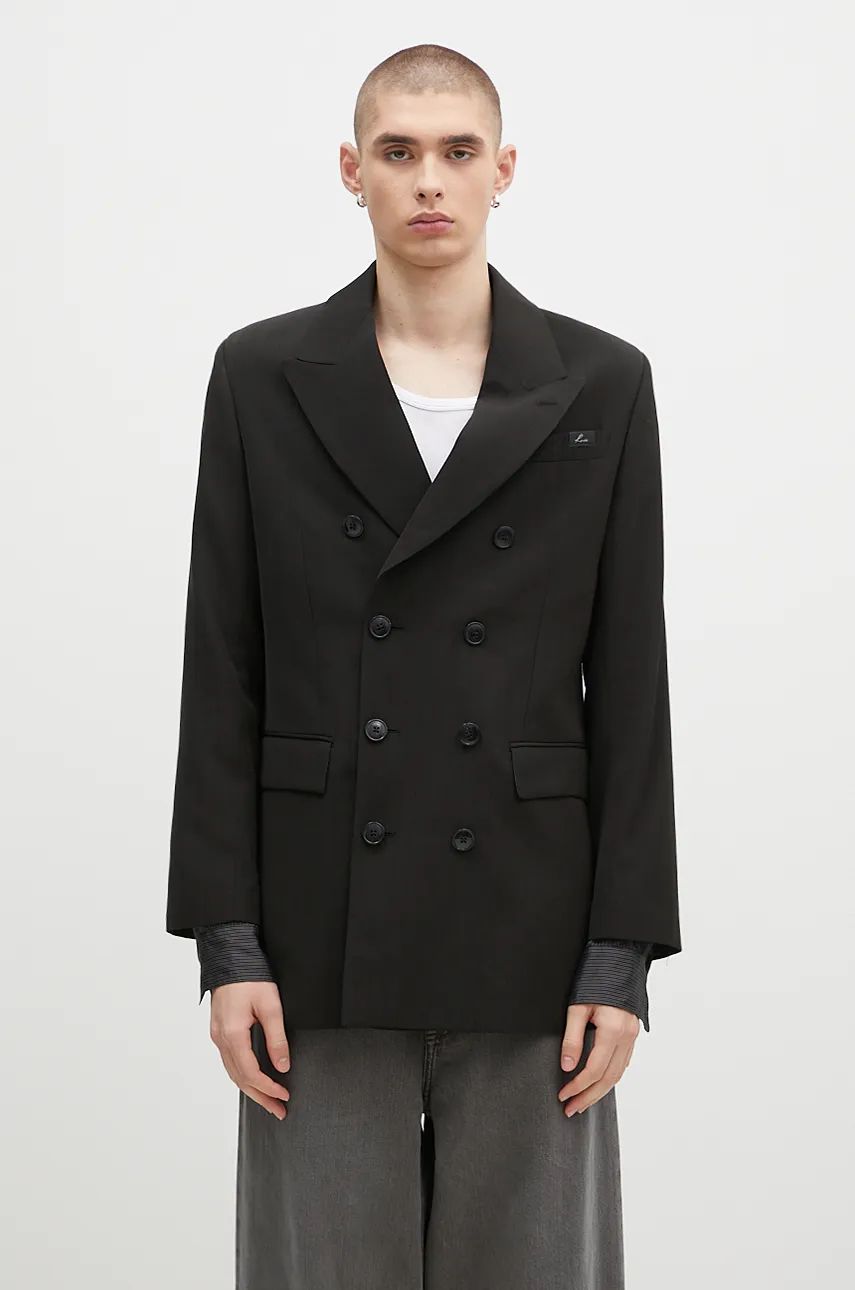 Kabáty Martine Rose Double Breasted Short Coat Čierna | 328WT05006, 0