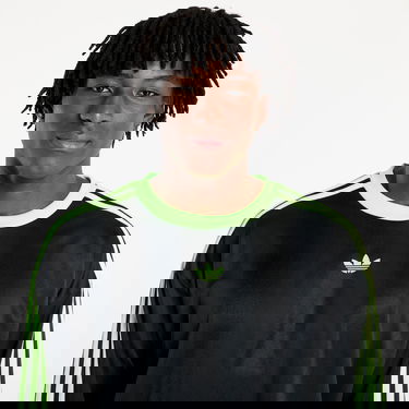 Tričko adidas Performance Adicolor Jacquard Long Sleeve Jersey Čierna | JX1518, 1