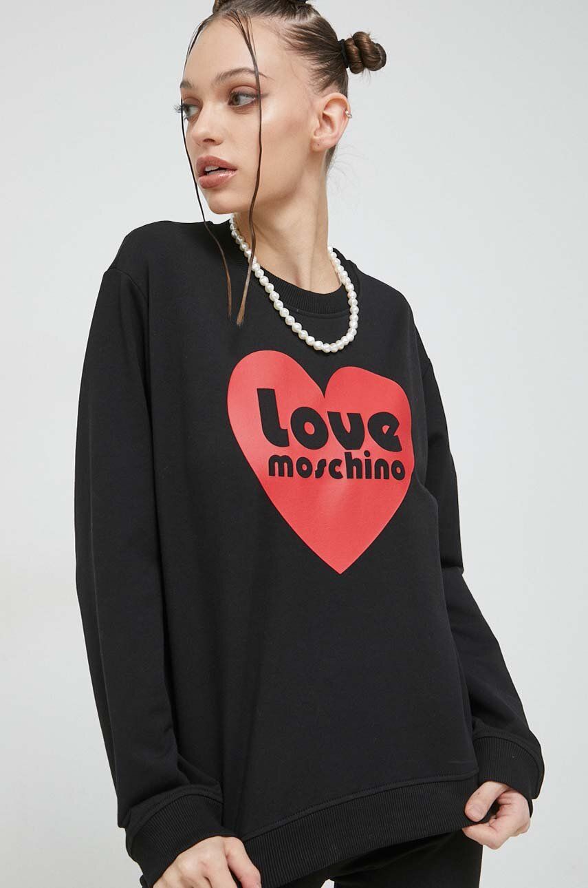 Mikina Moschino Sweatshirt Love Čierna | W.6.306.57.E.2246, 0