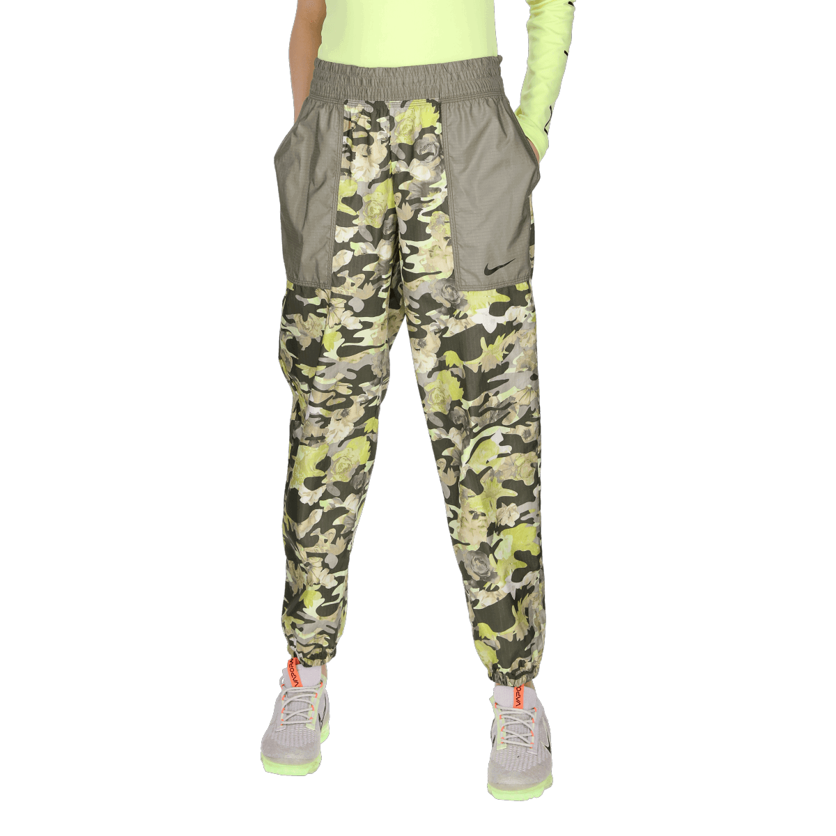 Tepláky Nike NSW Woven Allover Print Joggers Zelené | CZ8186-325, 0