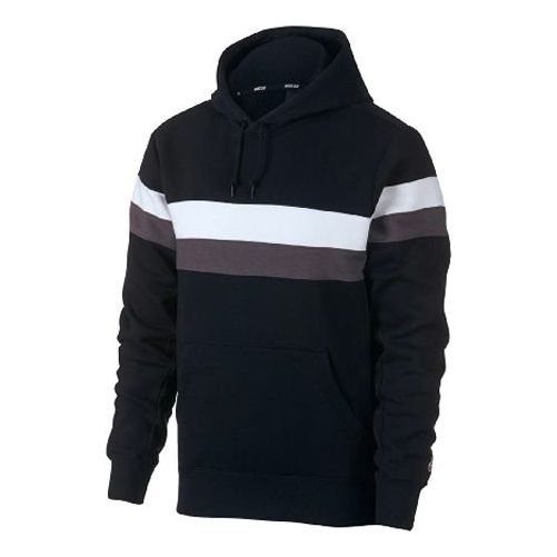 Mikina Nike SB SB Icon Striped Skate Hoodie Čierna | AJ9744-010