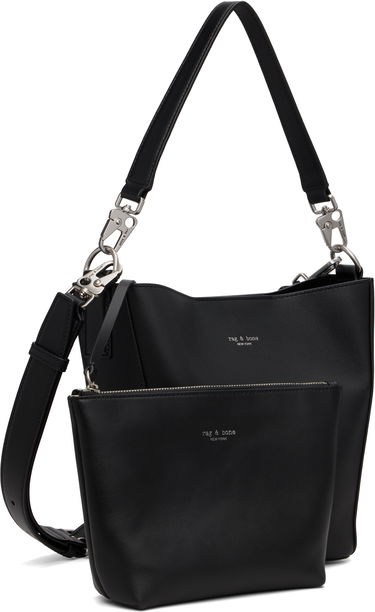 Kabelka rag & bone Rag & Bone Parker Leather Bucket Bag Vínová | LE101313, 4
