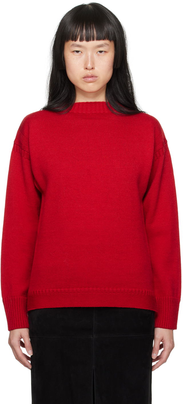 Sveter TOTEME TOTEME Vented Sweater Červená | 234-WRTWTP164-YA0006, 0