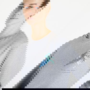 Mikina Queens Dej Mi Radši Kytku V Květináči Crewneck Šedá | QNS_042, 3