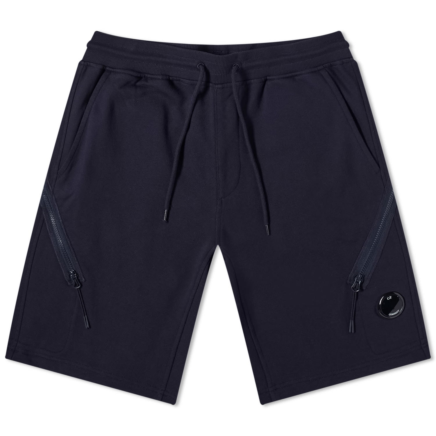 Šortky C.P. Company Lens Fleece Back Shorts Navy | 15CMSB154A-005086W-888, 0