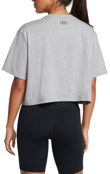 Crop Top Under Armour Cropped Branded Short Sleeve T-Shirt Šedá | 1386846-012, 1