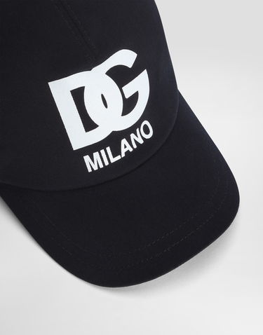 Šiltovka Dolce & Gabbana Gabardine Baseball Cap DG Milano Logo Xl Čierna | LB4H80G7O2VB3681, 2