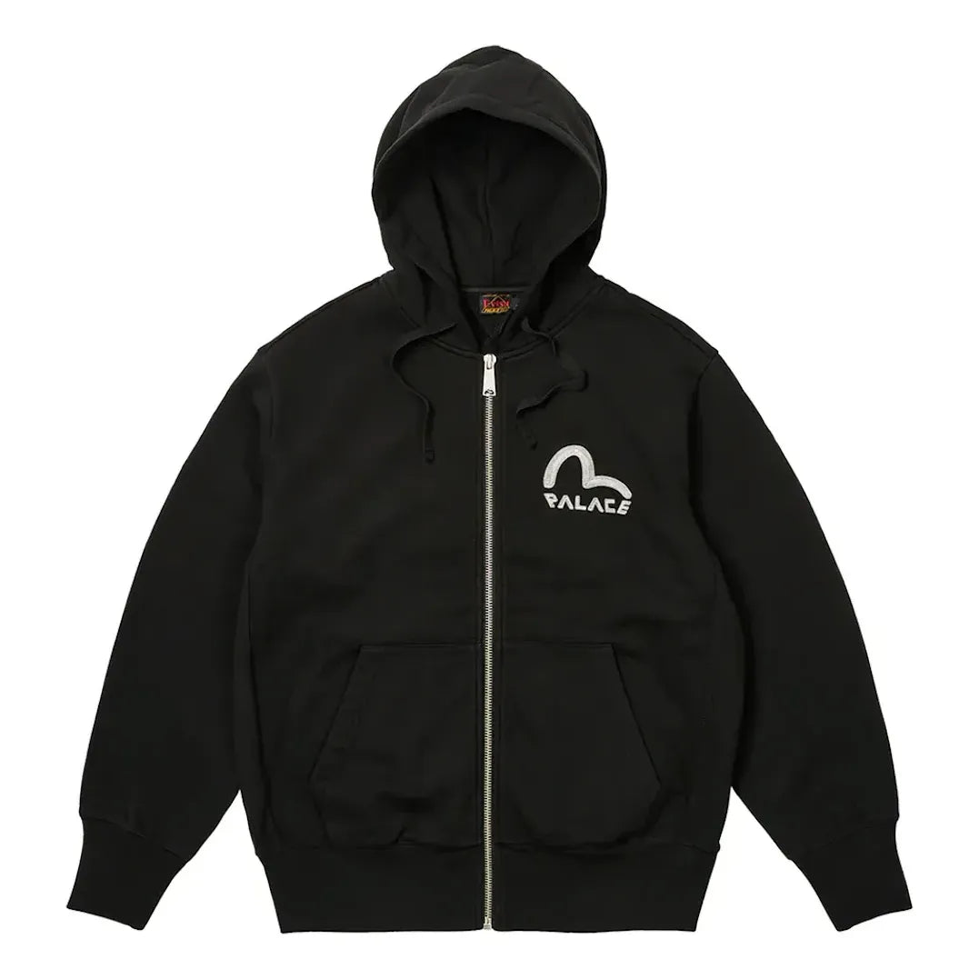 Mikina Palace Palace x Evisu Zip Hoodie Čierna | 2ESPAM4SW1150OSFLBLKX, 0
