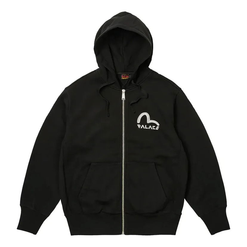 Mikina Palace Palace x Evisu Zip Hoodie Čierna | 2ESPAM4SW1150OSFLBLKX