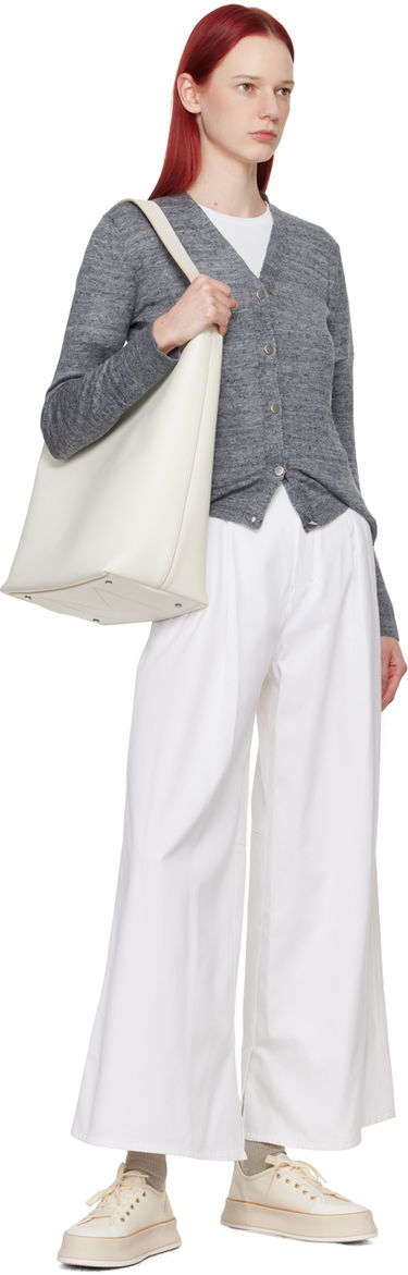 Sveter Max Mara Max Mara Carta Knit Cardigan Šedá | 2419341023600, 3