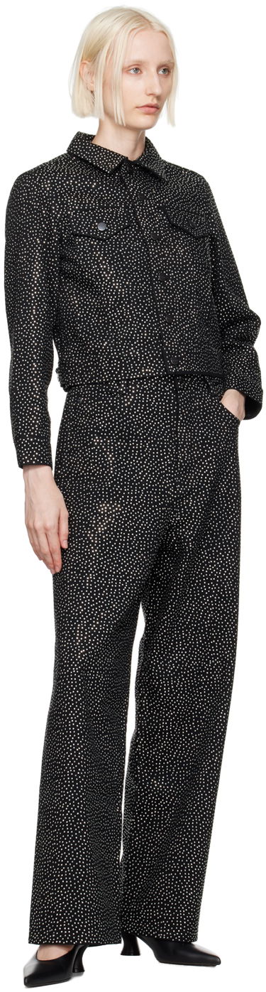Bunda Marc Jacobs Marc Jacobs 'The Glam Studs Shrunken' Denim Jacket Čierna | 2F4RJC015D12, 3
