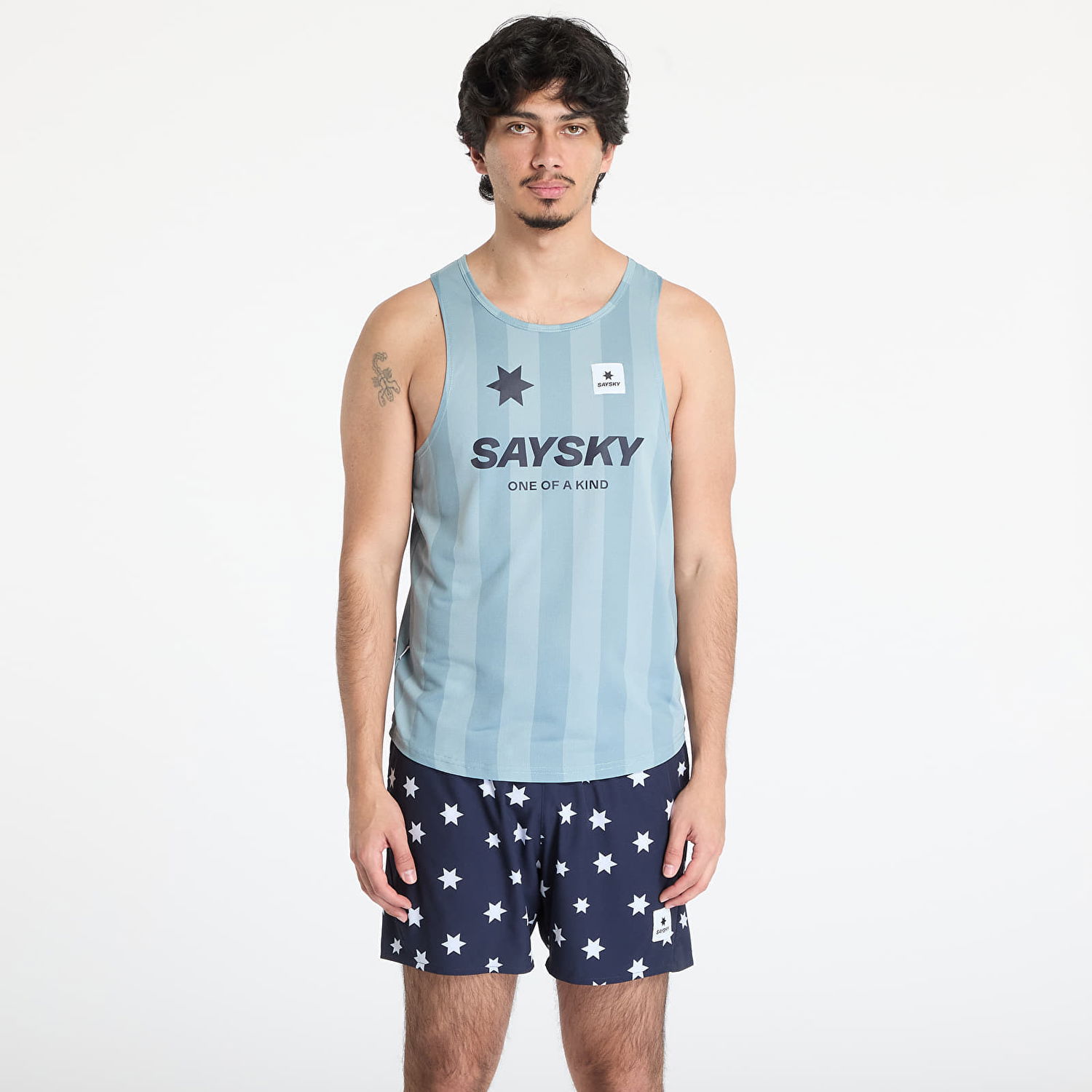 Tielko Saysky SAYSKY Stripe Combat Singlet Top Modrá | NMRSI31C007, 0