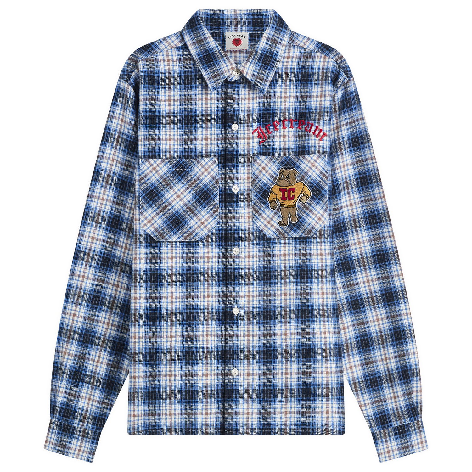 Košeľa BBC IceCream Mascot Check Shirt Rôznofarebný | IC25413-BLU, 0