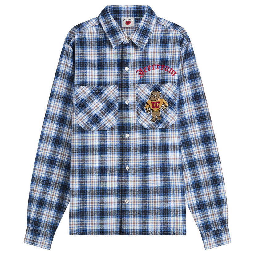 Košeľa BBC IceCream Mascot Check Shirt Rôznofarebný | IC25413-BLU