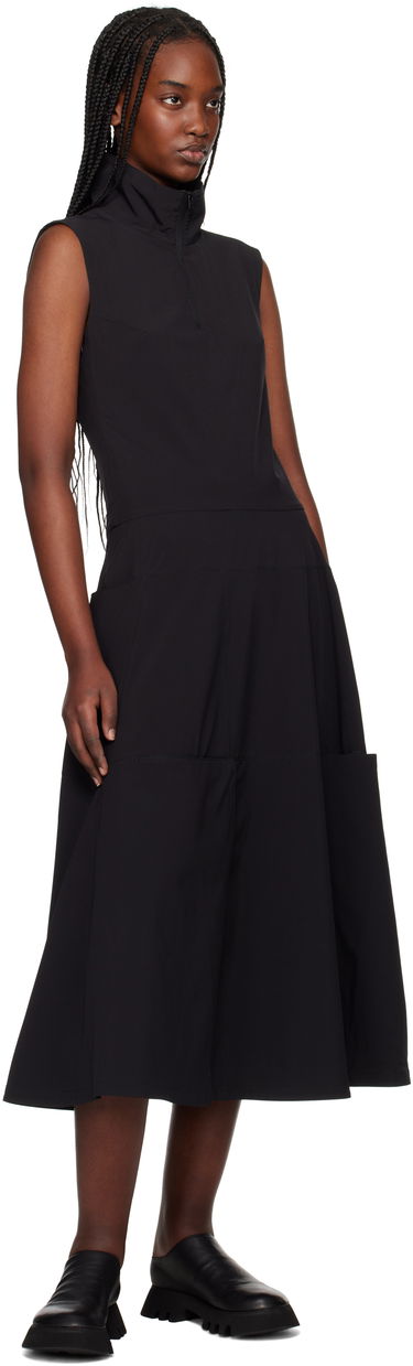 Šaty Y-3 Y-3 Half-Zip Midi Dress Čierna | JI7087, 3
