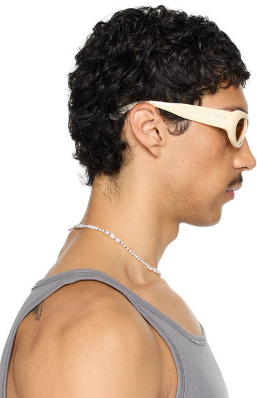 Slnečné okuliare Port Tanger Port Tanger Khilna Sunglasses Biela | SSENSE Exclusive Oval, 4