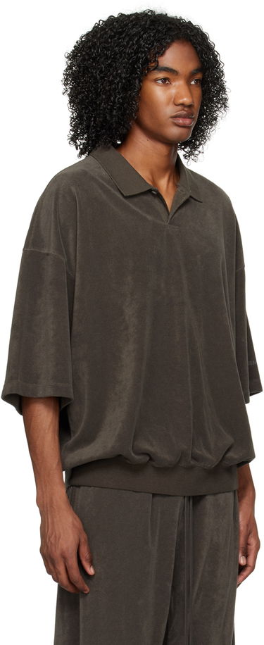Polo tričko Fear of God Essentials Terry Polo Čierna | 125BT224050F, 1