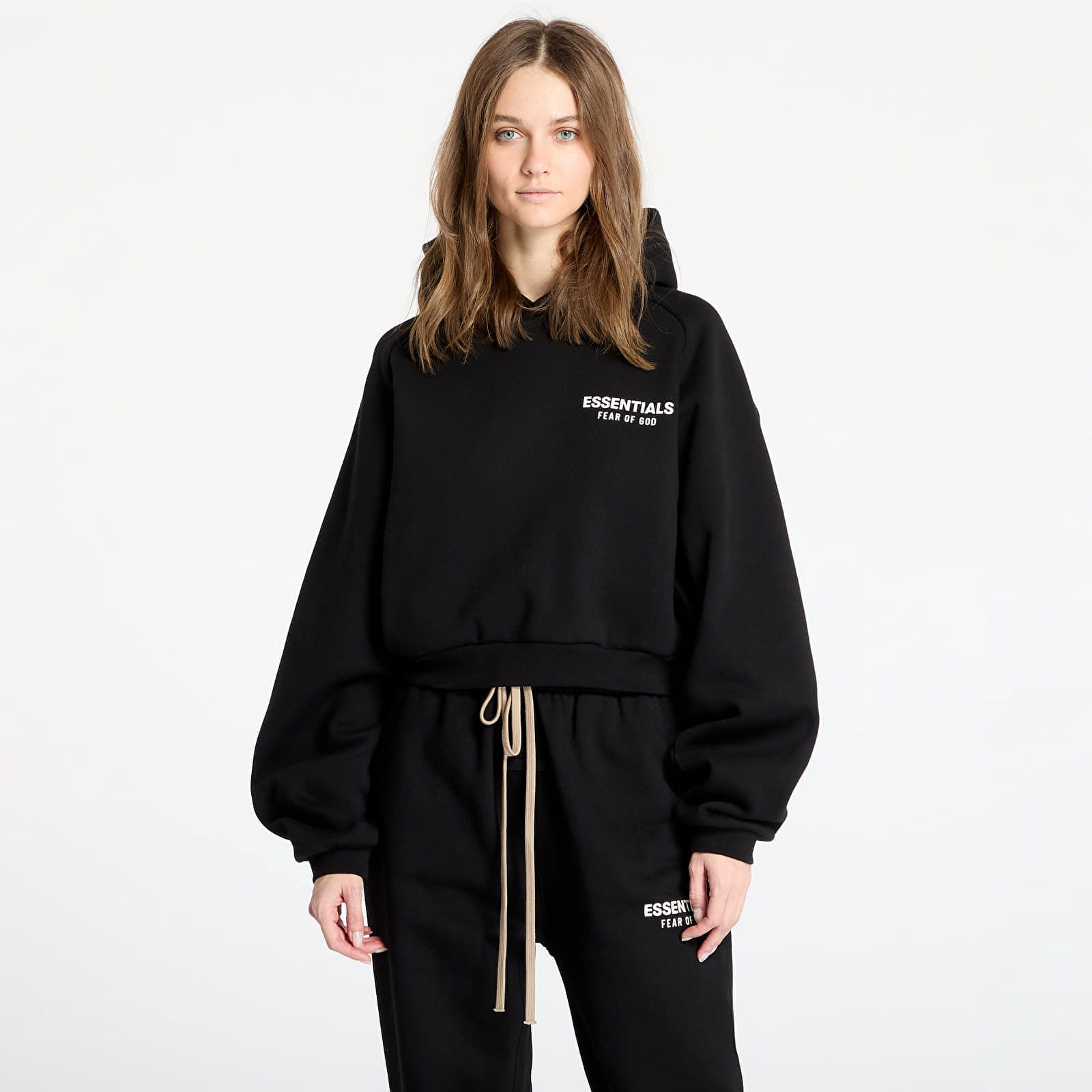 Essentials Fleece Cropped Hoodie