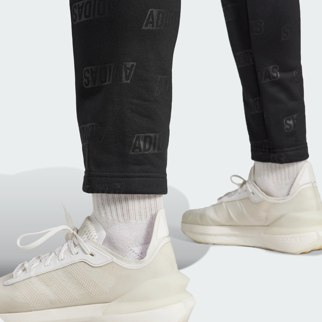 adidas Sportswear Embossed adidas Polar Fleece Tapered Joggers