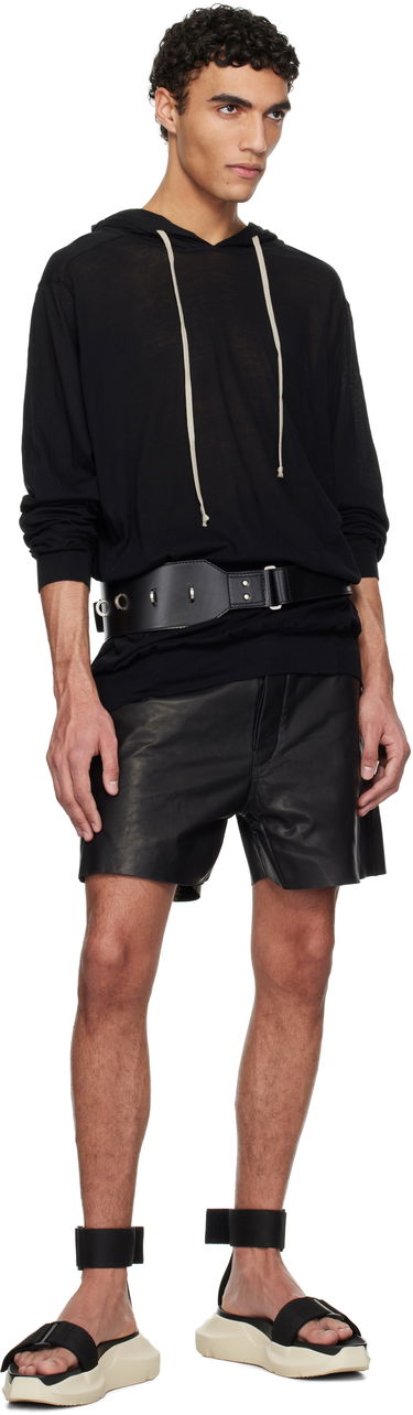 Opasok Rick Owens Rick Owens Hollywood Cargo Belt Čierna | RA01E0684 LGEL, 2
