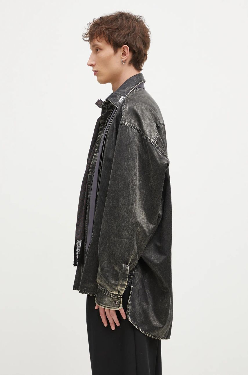 Košeľa Maison MIHARA YASUHIRO Maison MIHARA YASUHIRO Accessories Mixed Relaxed Longsleeve Shirt Šedá | J13SH185, 1