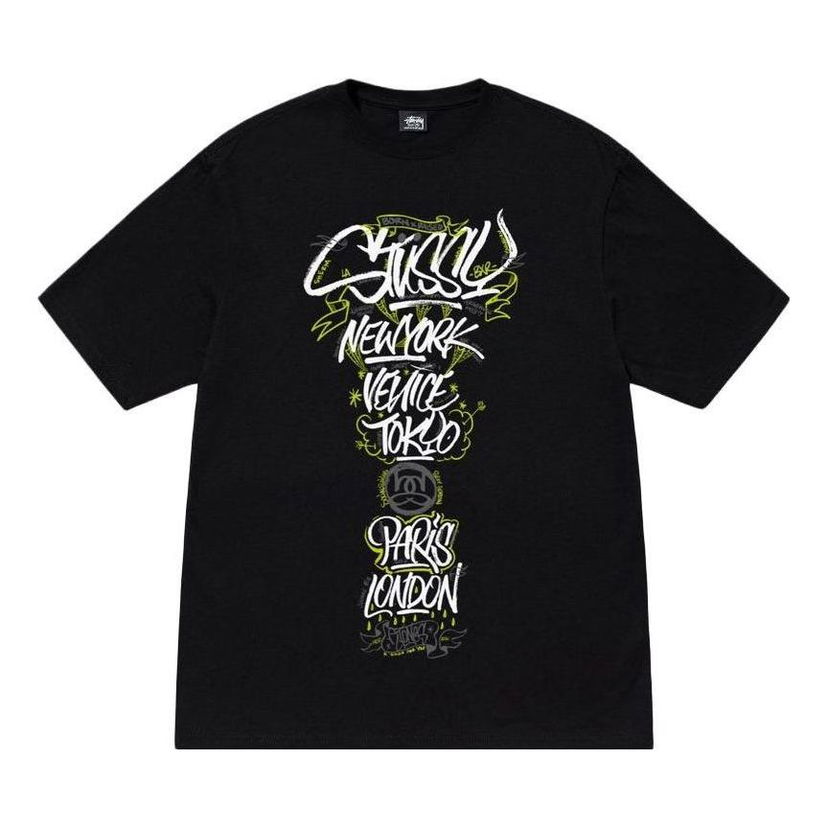 Tričko Stüssy Stussy x Born X Raised Handstyles T-Shirt Čierna | 3903853
