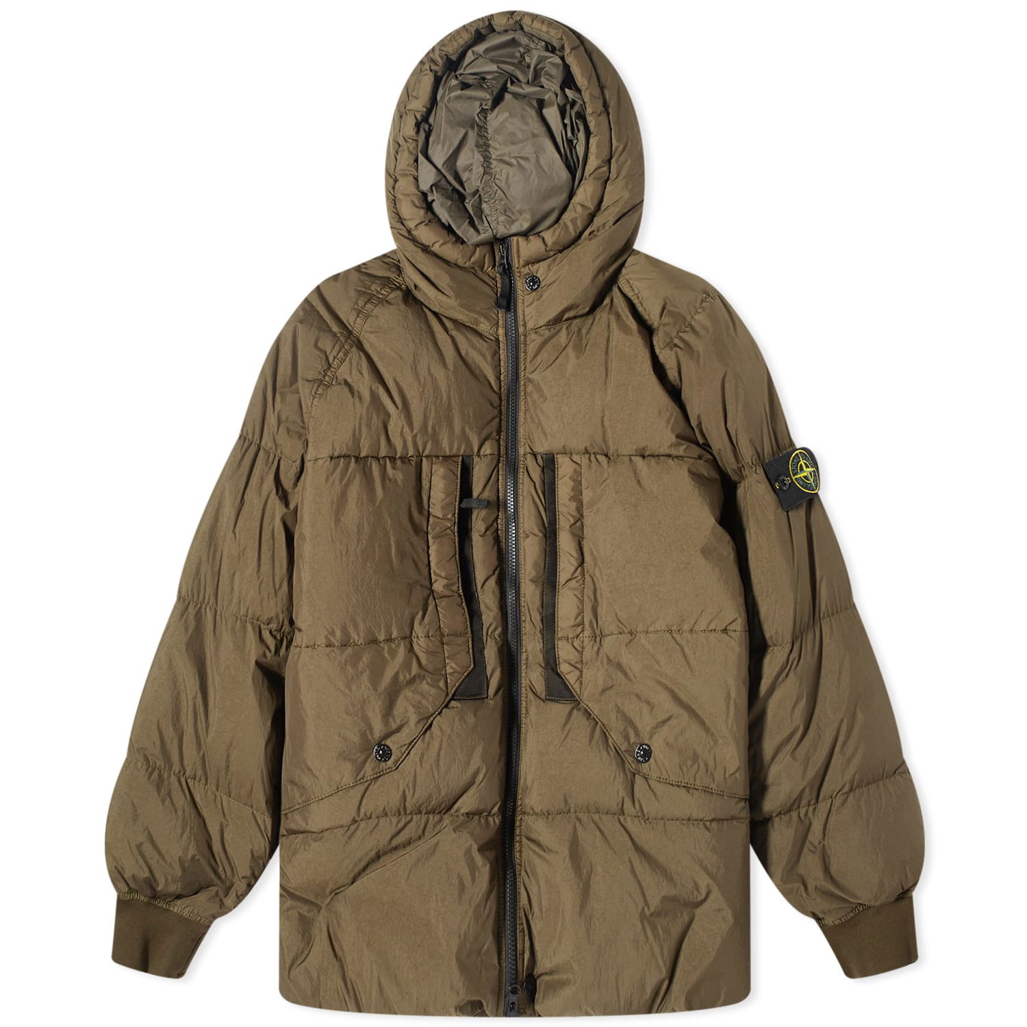 Parka Stone Island Crinkle Reps Hooded Hnedá | 7915407-V0058, 0