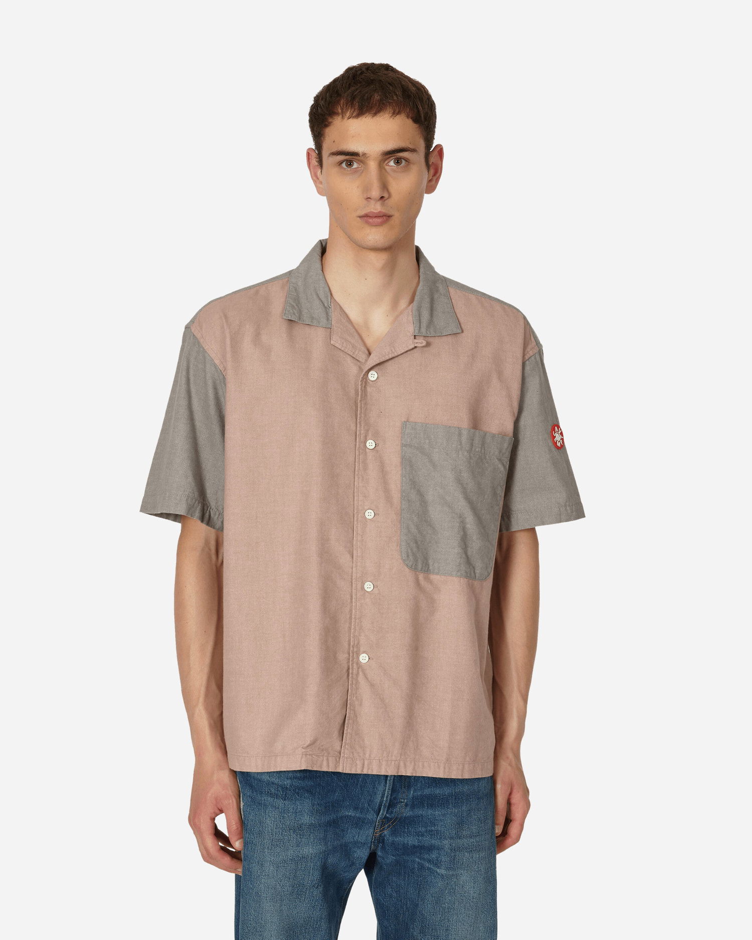 Košeľa Cav Empt Cotton LPOC Shortsleeve Open Shirt Béžová | CES23SH11 001, 1