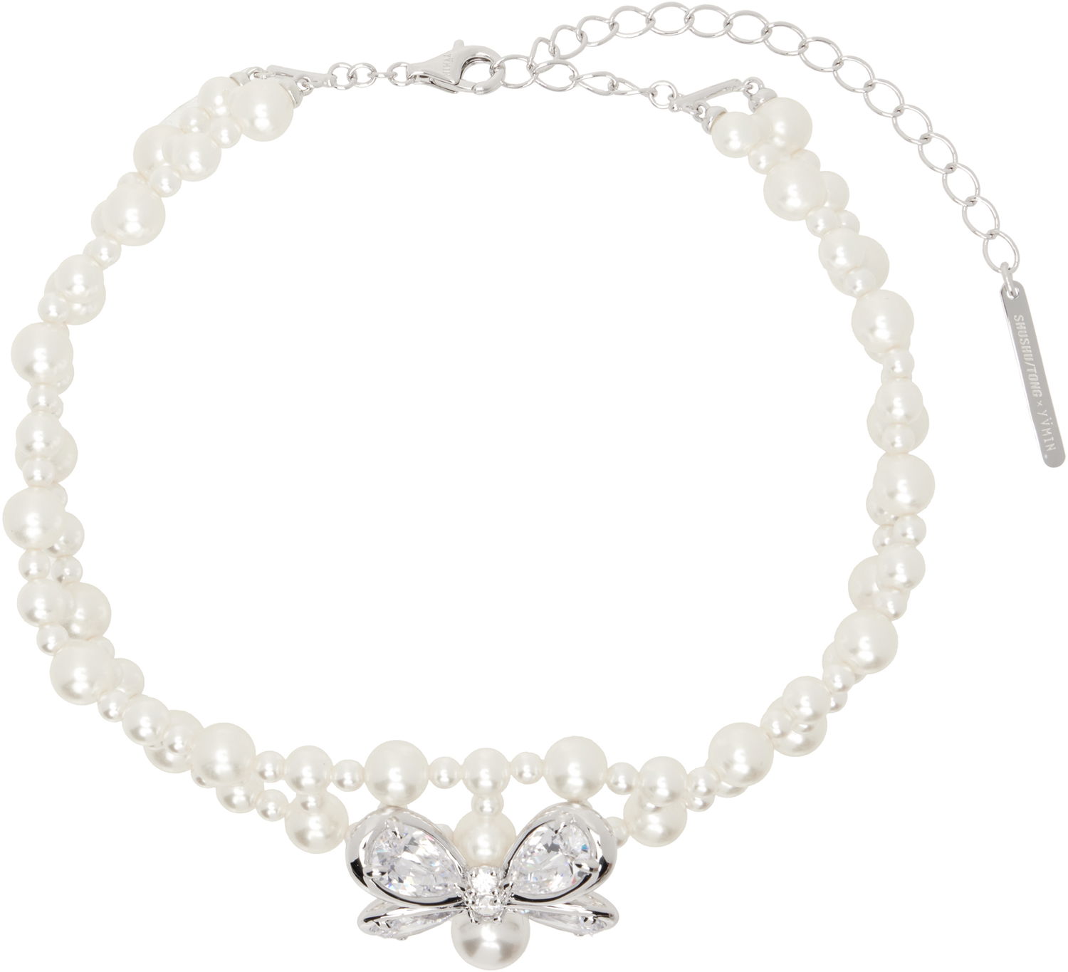 Náhrdelník SHUSHU/TONG SHUSHU/TONG YVMIN Edition Butterfly Pearl Necklace Biela | 24723WHT00NN, 0