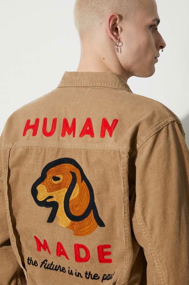 Bunda Human Made Dachs Corduroy Work Jacket Béžová | HM26JK005, 4