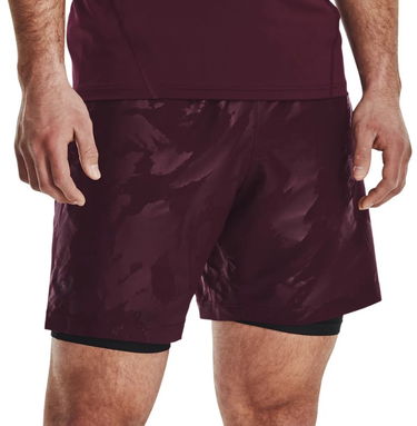 Šortky Under Armour UA Woven Emboss Vínová | 1377137-600, 0