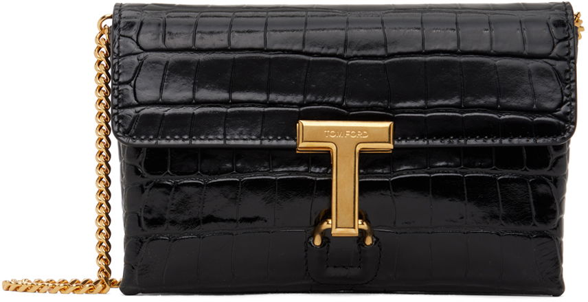 Kabelka Tom Ford Mini Stamped Croc Bag Čierna | S0456-LCL395X, 0