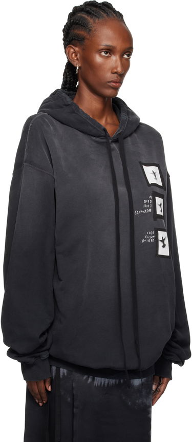 Mikina Ann Demeulemeester Ann Demeulemeester Anne Marie 'Doves' High Comfort Hoodie Čierna | 2520-W-JSW01-55-FA639-098, 1