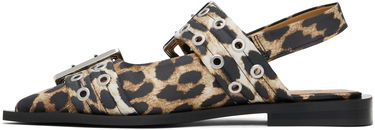 Oblečenie GANNI GANNI Feminine Buckle Flats Hnedá | S2947, 2
