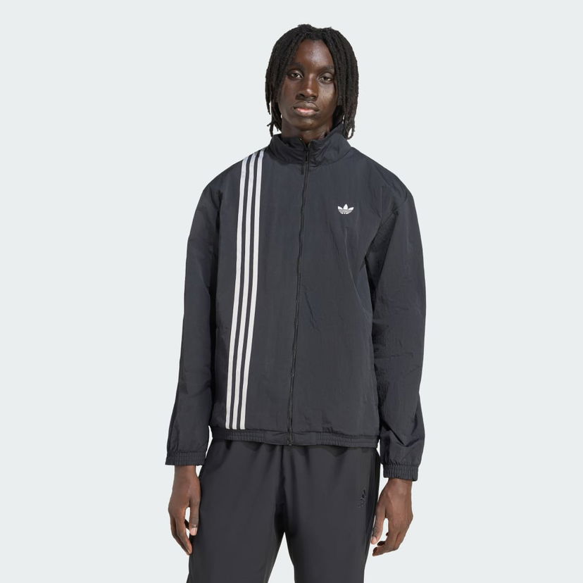 Bunda adidas Performance Firebird Front Stripes Track Jacket Čierna | JV9882