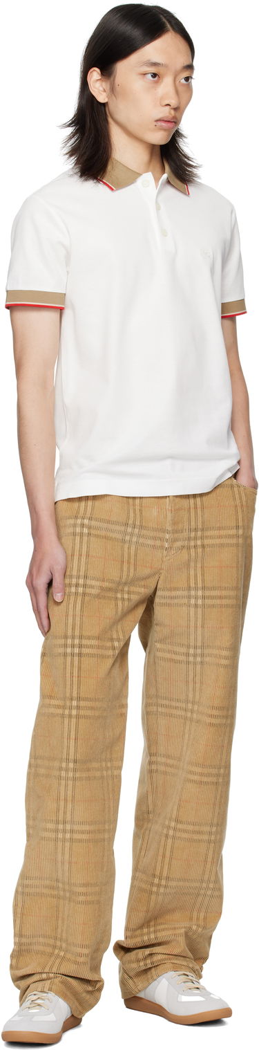 Polo tričko Burberry Burberry Logo Collar Polo Biela | 8110096, 3
