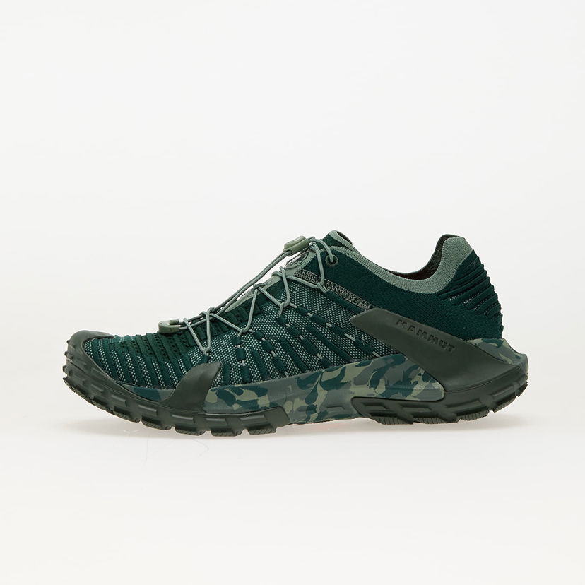 Tenisky a topánky Mammut Hueco Knit II Low Men Dark Jade-Jade Čierna | 3020-06460 dark jade-jade