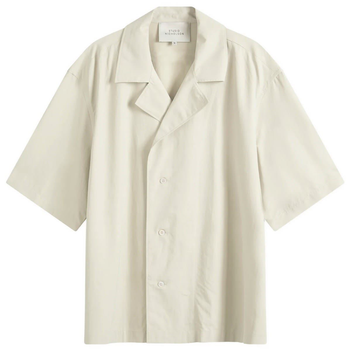 Košeľa Studio Nicholson Studio Nicholson Boxy Vacation Shirt, Size Large Béžová | LOCASNM-1189-DDKS, 1