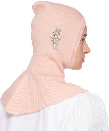 Kulicha Simone Rocha Simone Rocha Embellished Knit Balaclava Béžová | KMK5WB 0647, 4
