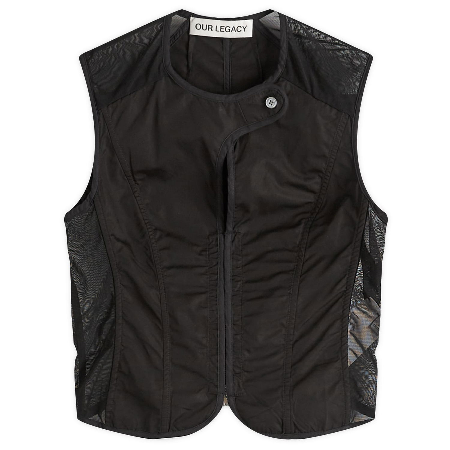 Vesta OUR LEGACY Our Legacy All Day Poplin Corset Vest Top, X-Small Čierna | W2252CVB, 1
