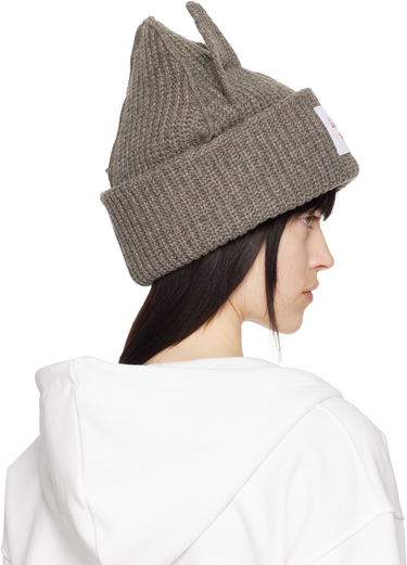 Kulicha Charles Jeffrey Loverboy Charles Jeffrey LOVERBOY Chunky Knit Ears Beanie Šedá | 32130903, 2